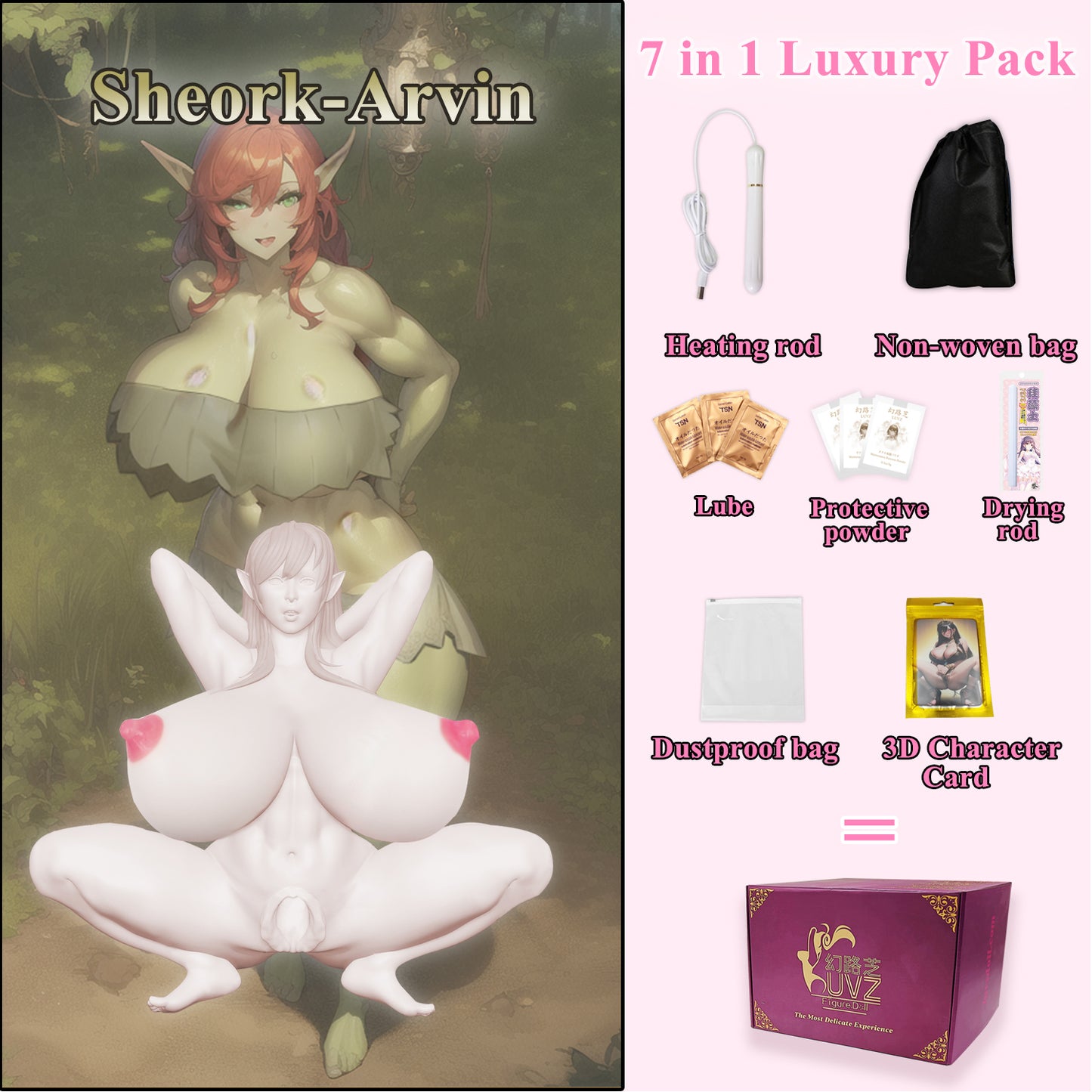 Anime Figure Sex Doll Onahole Masturbator Sheork Arvin